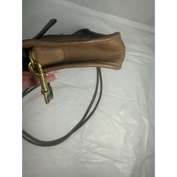 Vintage Coac NYC Bonnie Cashin Coach Basic Bag Saddle Brown Handbag Double Strap - Picture 9 of 13
